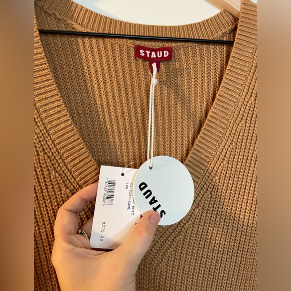 NWT STAUD||
Carnation Dress, In Camel Size Large, Maxi Sweater Dress - Picture 3 of 7